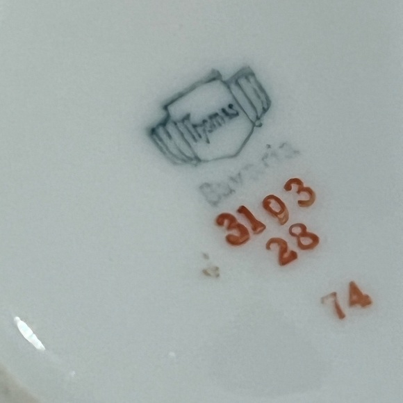 Vintage Thomas Bavaria Sugar Bowl with rose design - Picture 9 of 14